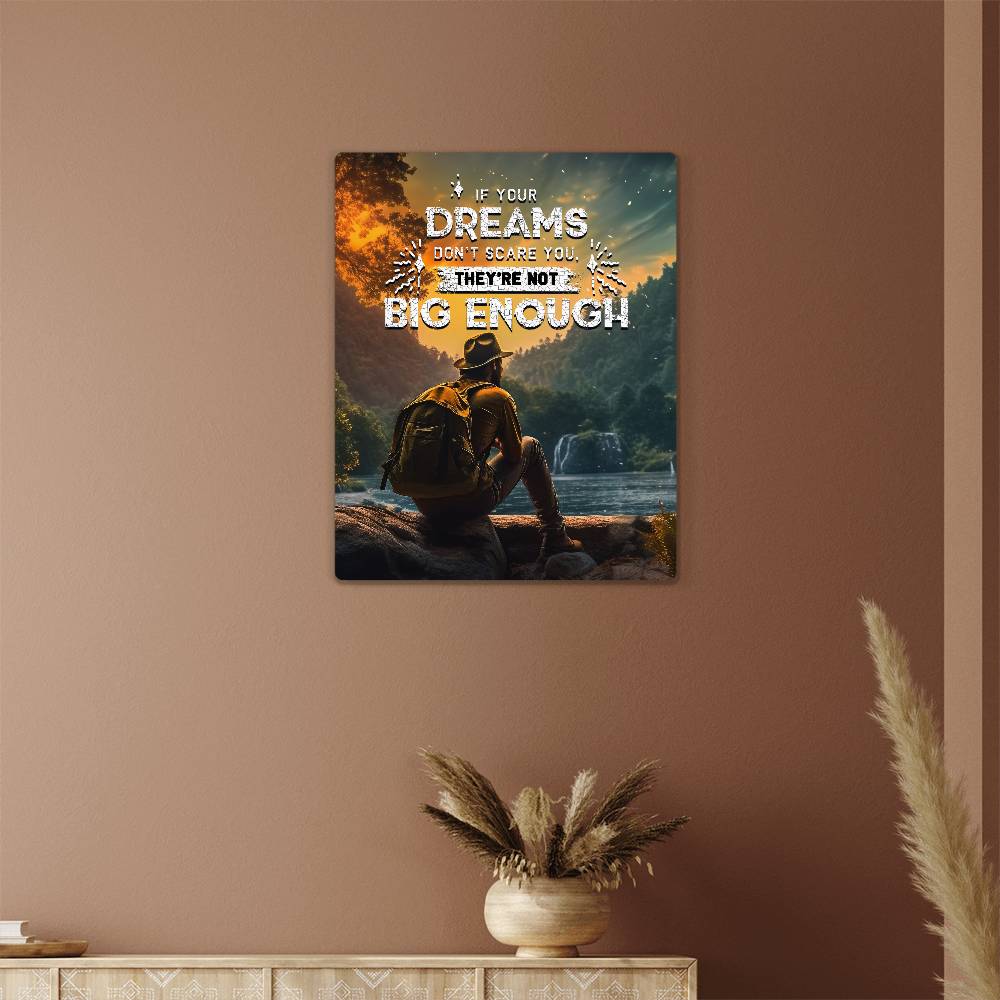 High Gloss Metal Art Print (4:5) - If Your Dreams