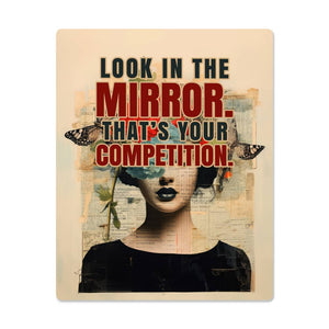 High Gloss Metal Art Print (4:5) - Look in The Mirror