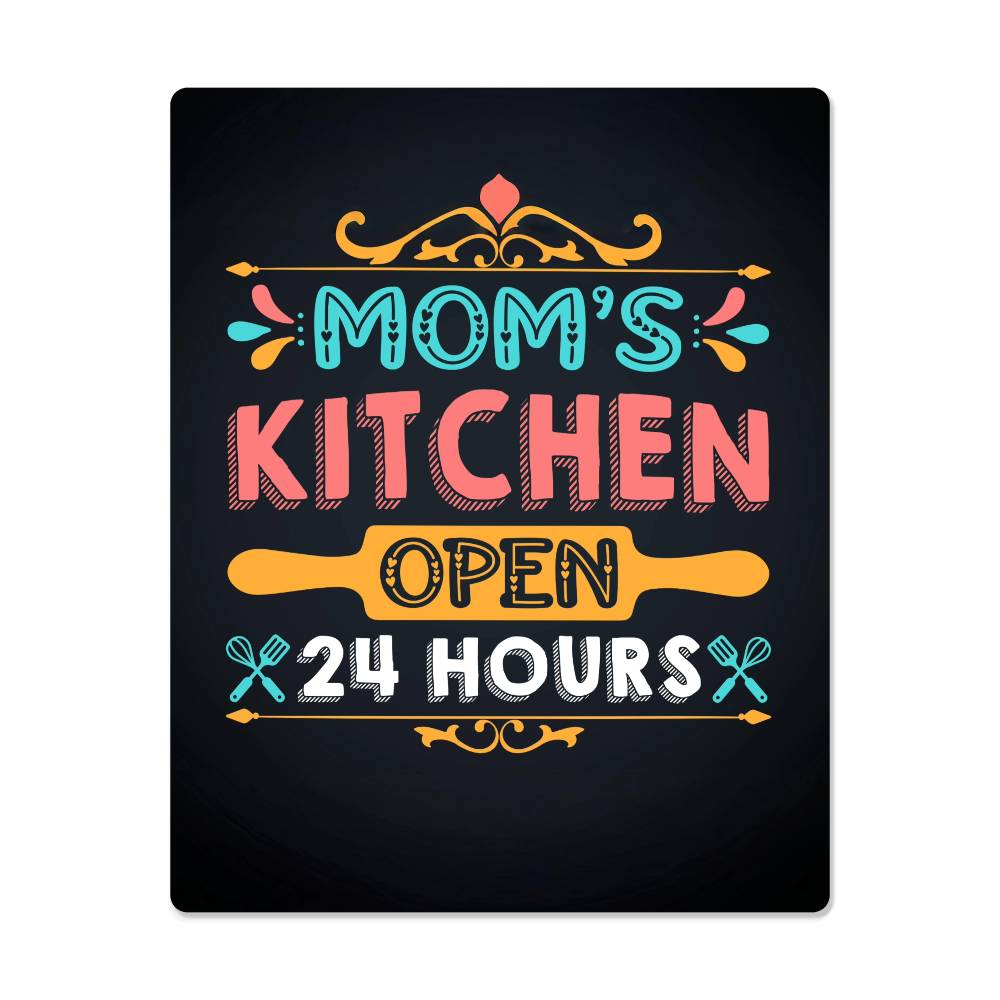 High Gloss Metal Art Print (4:5) - Mom's Kitchen