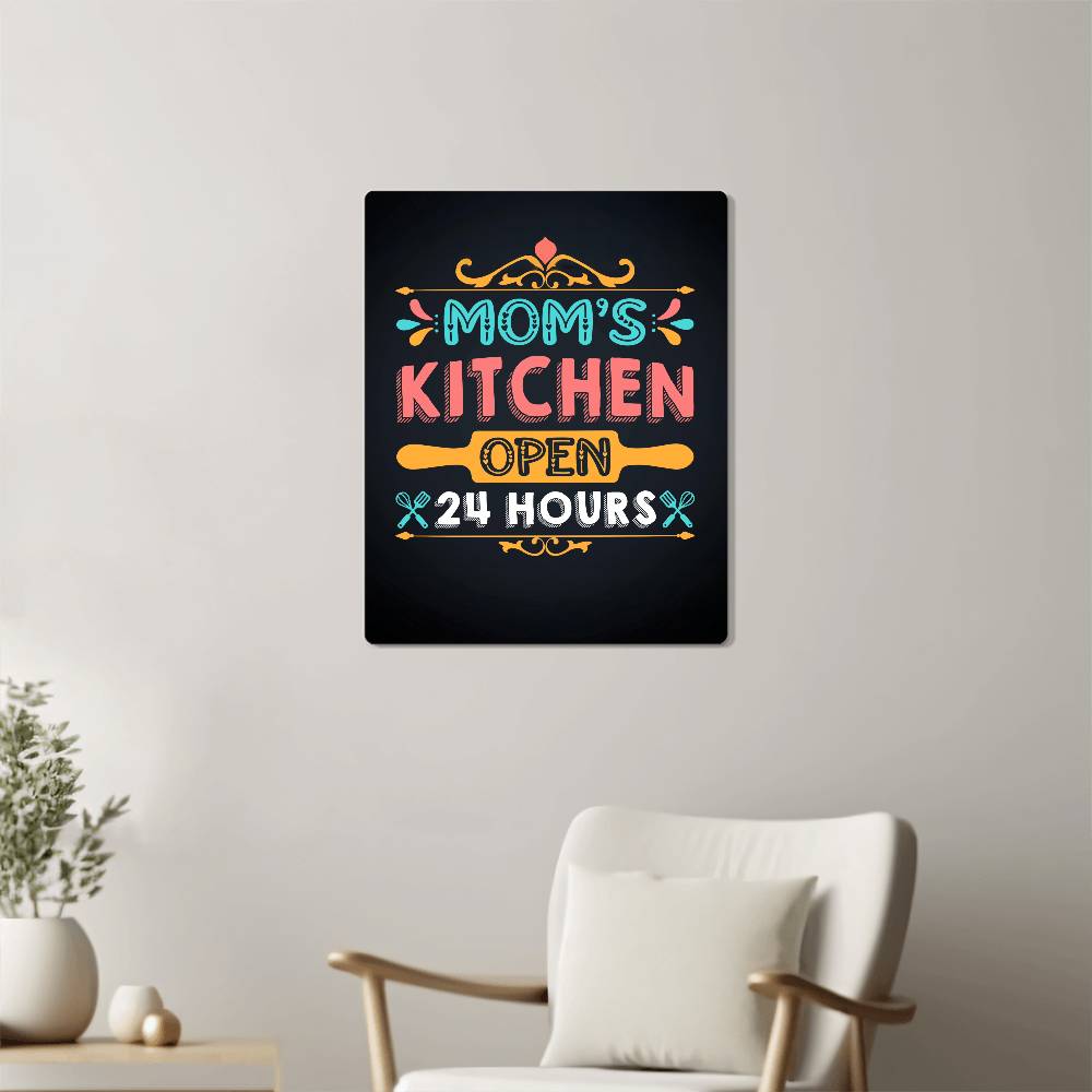 High Gloss Metal Art Print (4:5) - Mom's Kitchen