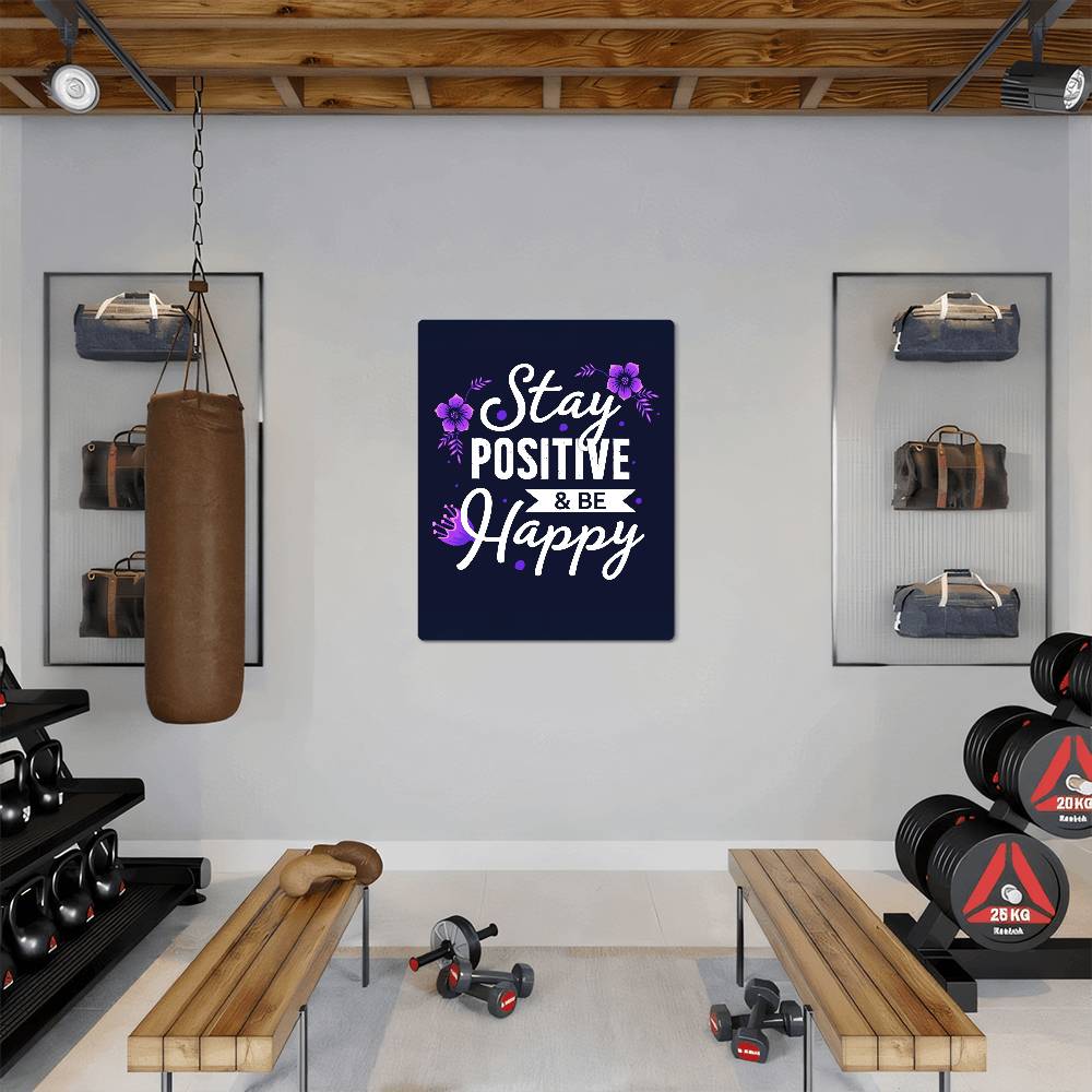 High Gloss Metal Art Print (4:5) - Stay Positive