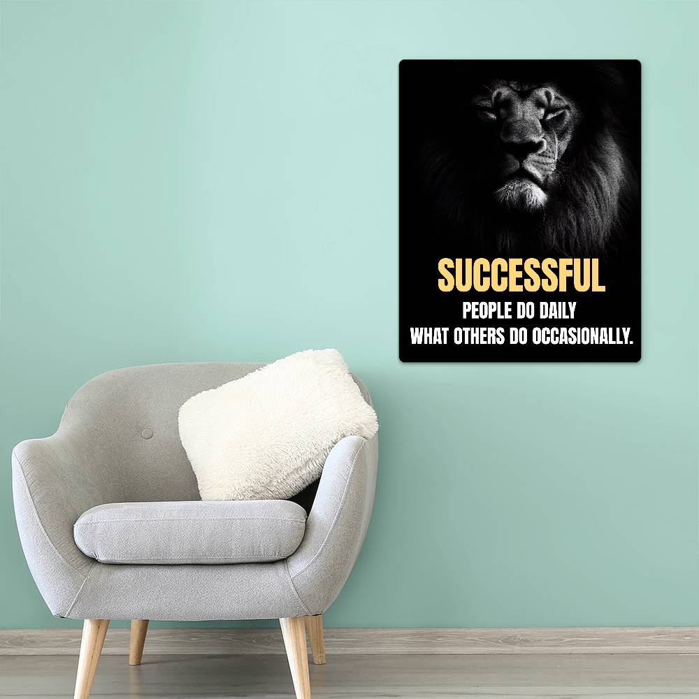 High Gloss Metal Art Print (4:5) - Successfully People