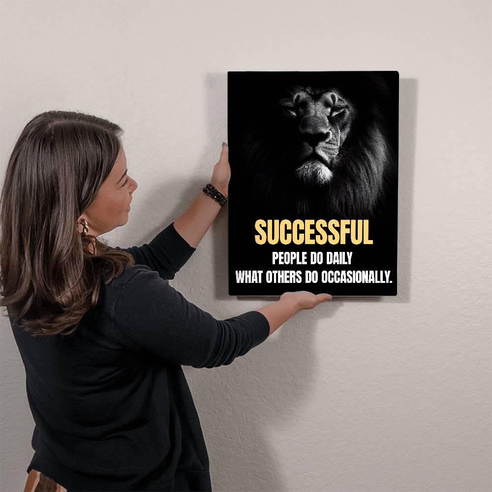 High Gloss Metal Art Print (4:5) - Successfully People