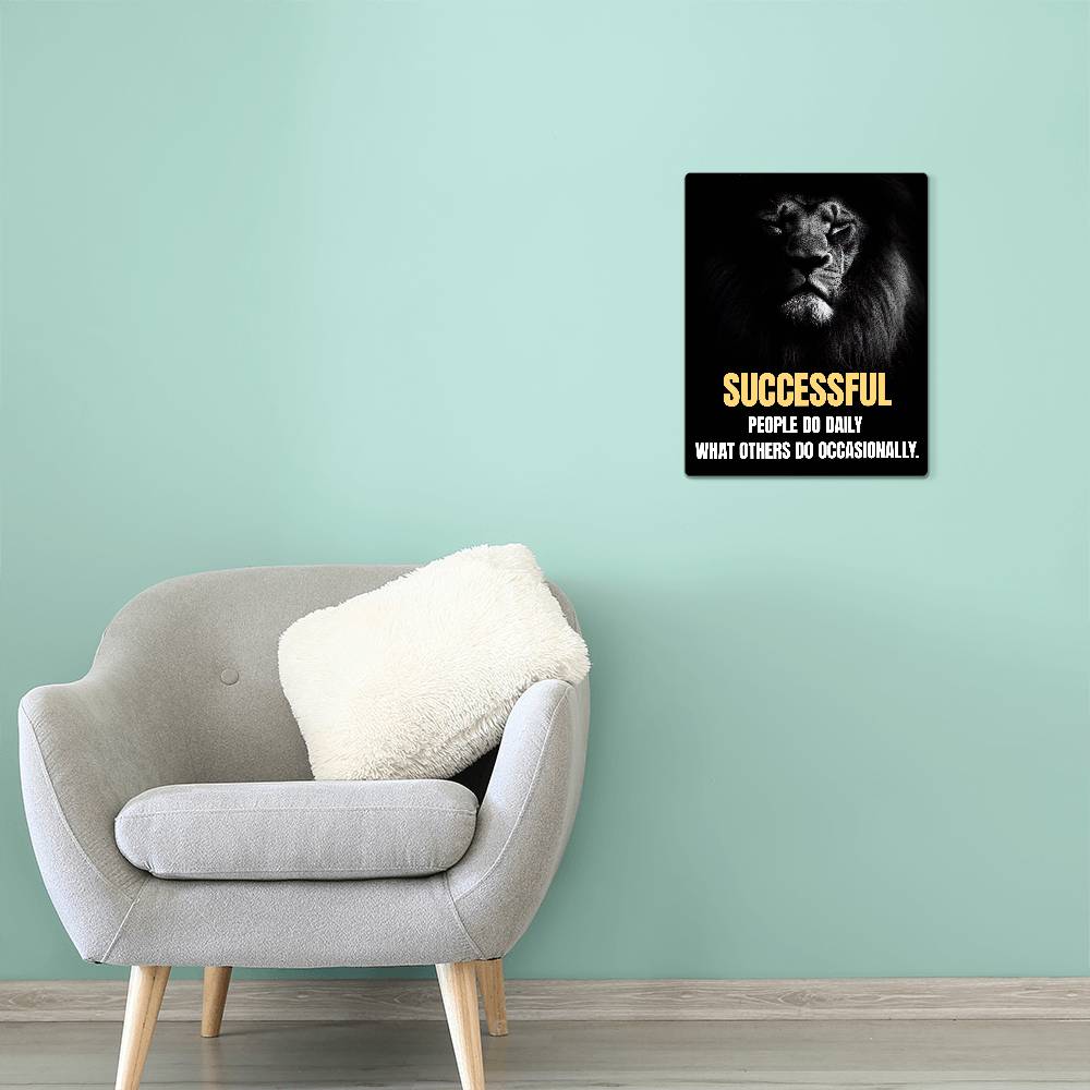 High Gloss Metal Art Print (4:5) - Successfully People