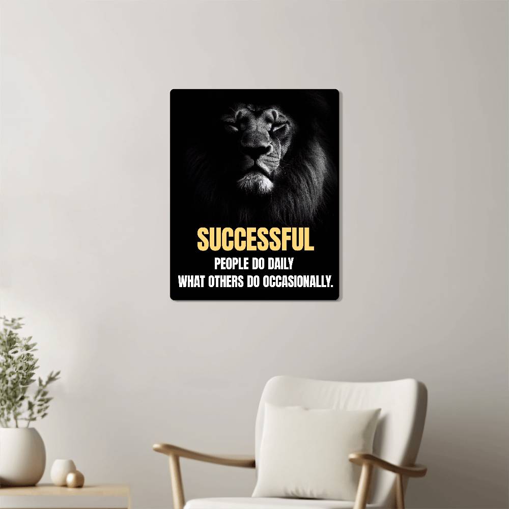 High Gloss Metal Art Print (4:5) - Successfully People