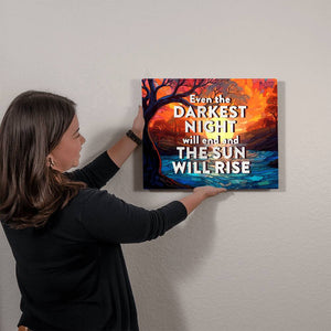 High Gloss Metal Art Print (5:4) - Even The Darkest Night