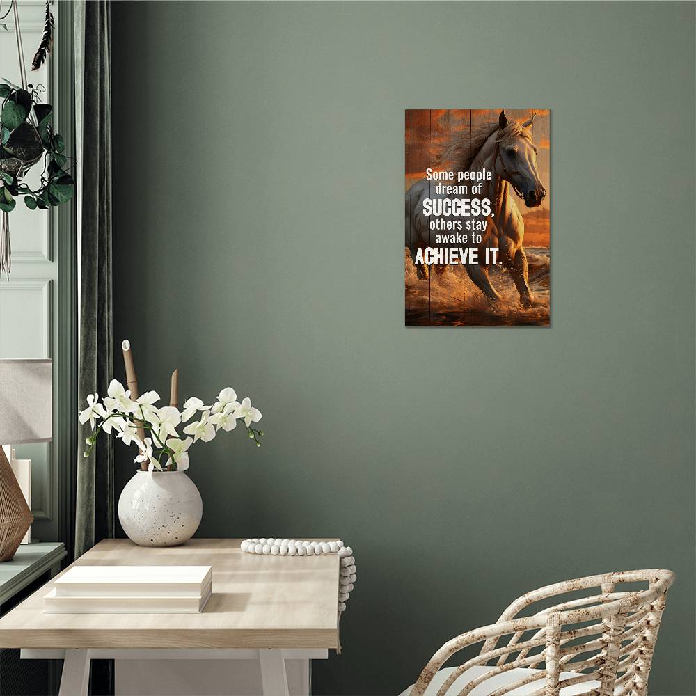 High Gloss Metal Art Print - Awake To Achieve Success