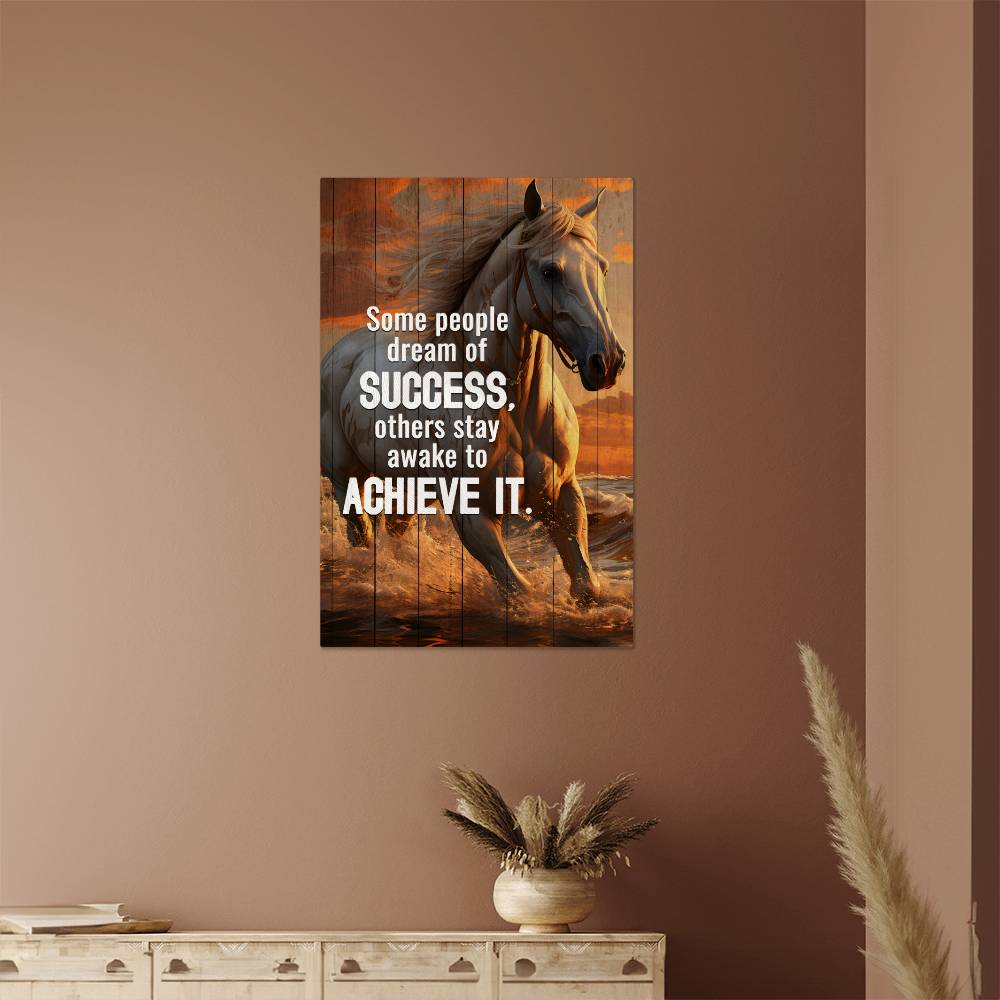 High Gloss Metal Art Print - Awake To Achieve Success