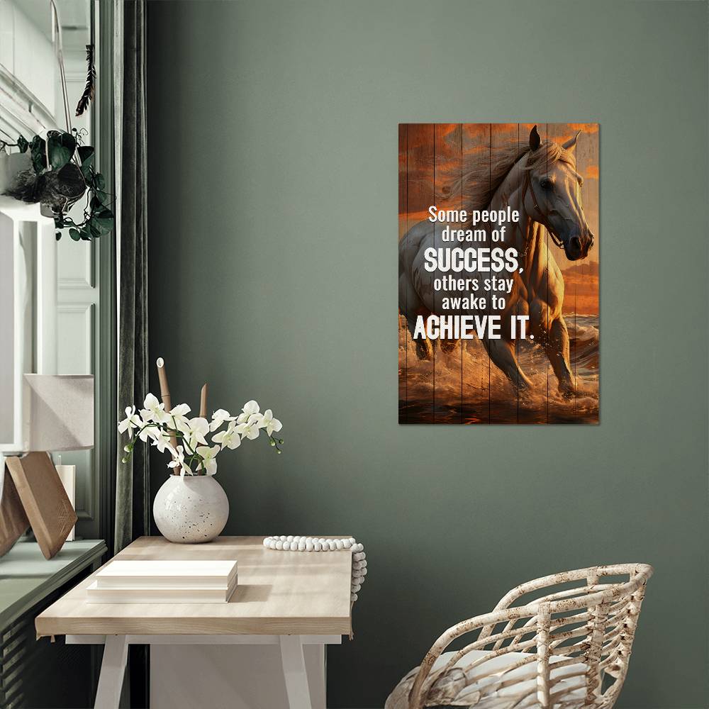 High Gloss Metal Art Print - Awake To Achieve Success