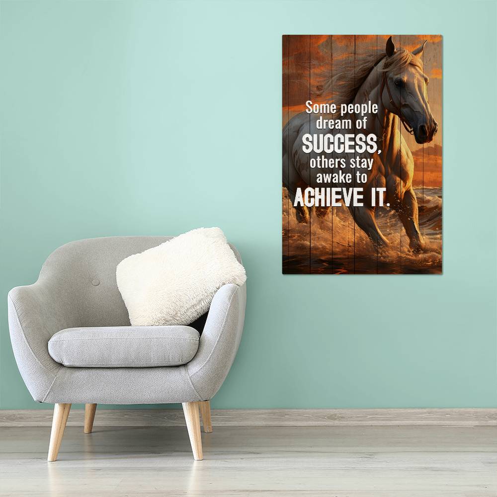 High Gloss Metal Art Print - Awake To Achieve Success