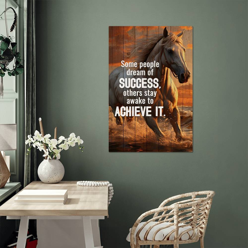 High Gloss Metal Art Print - Awake To Achieve Success