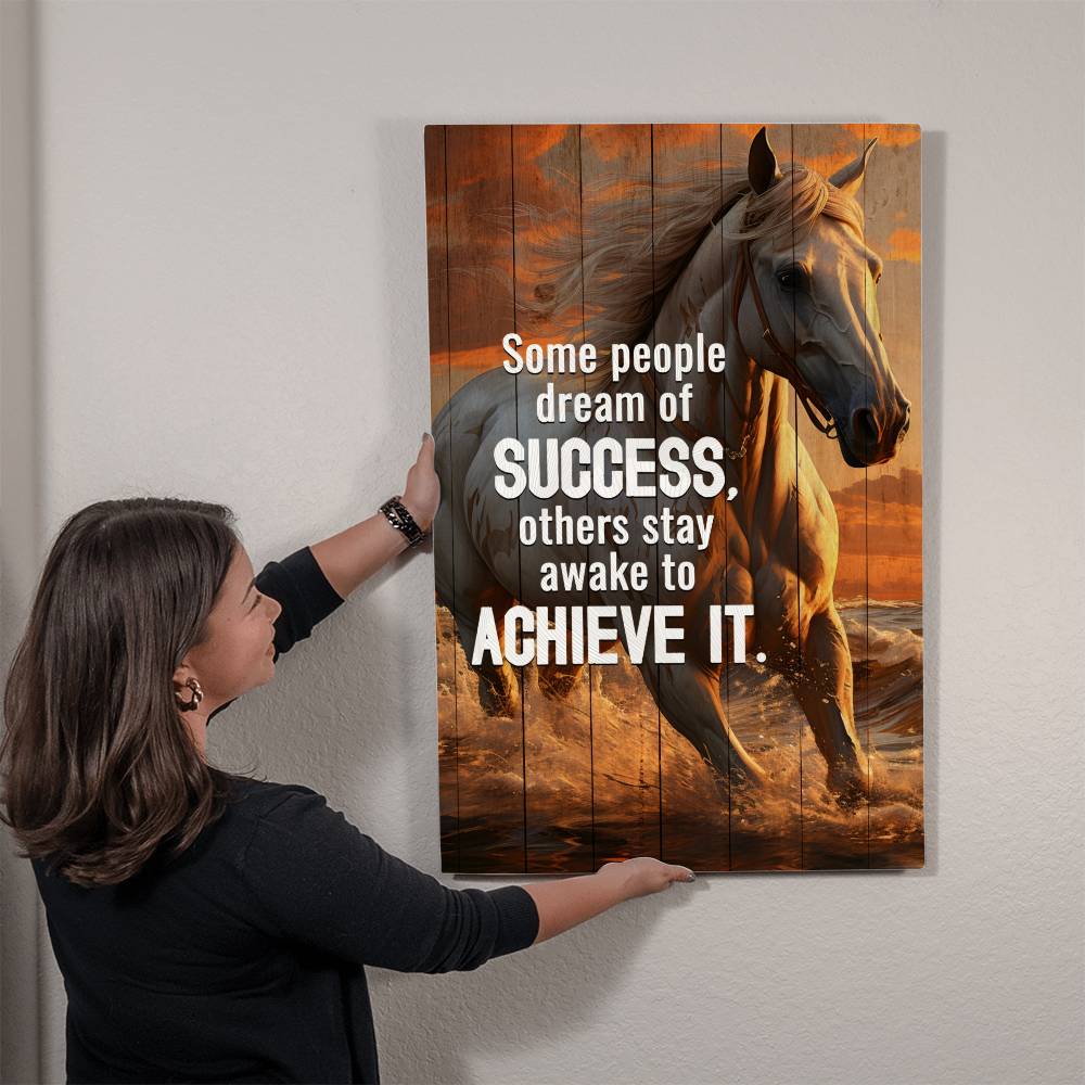 High Gloss Metal Art Print - Awake To Achieve Success