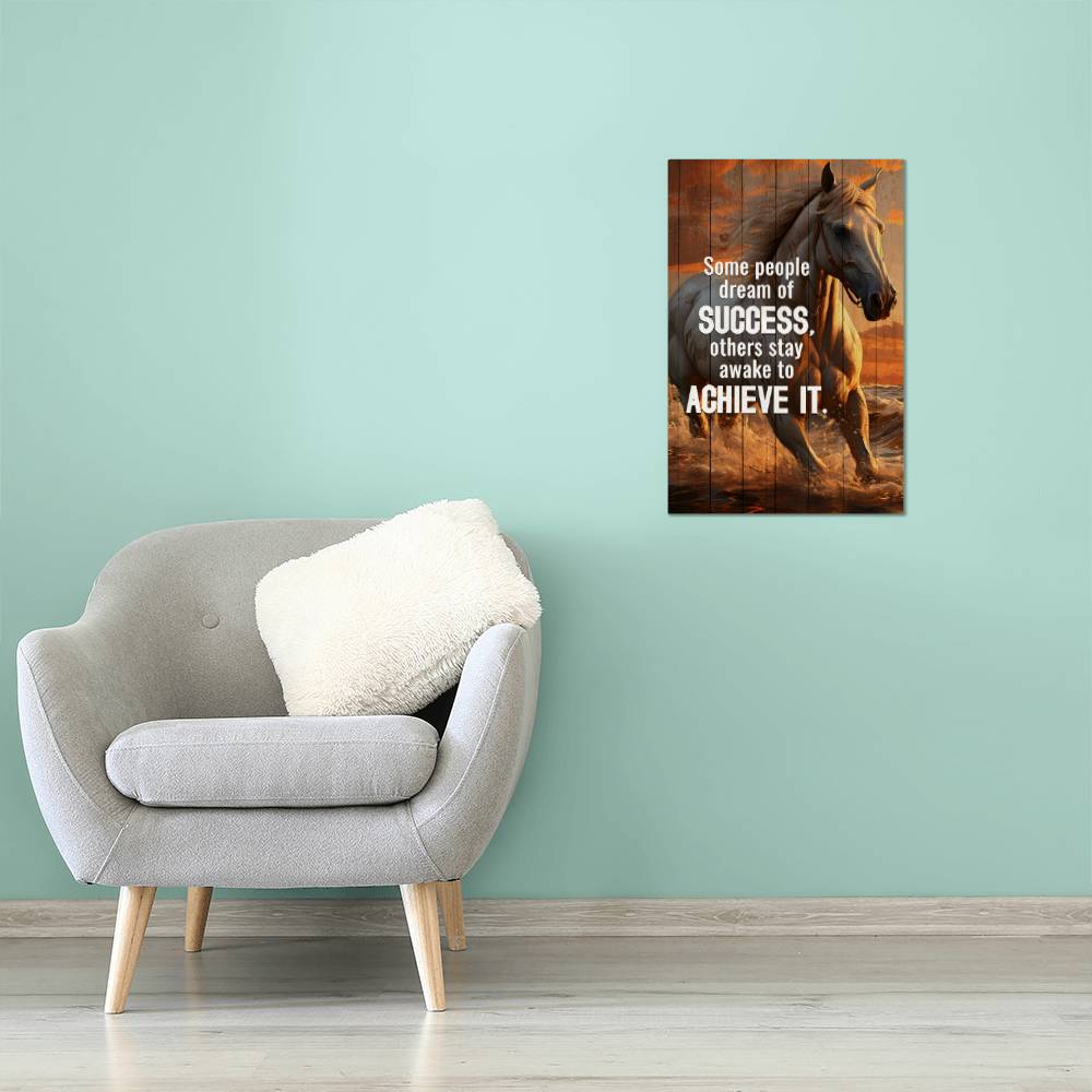 High Gloss Metal Art Print - Awake To Achieve Success