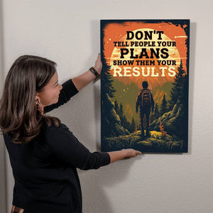 High Gloss Metal Art Print - Don't Tell People Your Plans