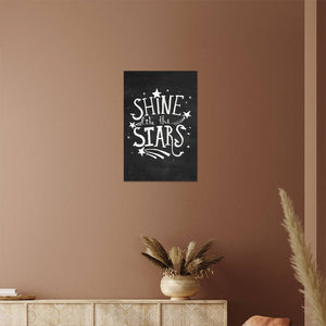 High Gloss Metal Art Print - Shine Like The Stars