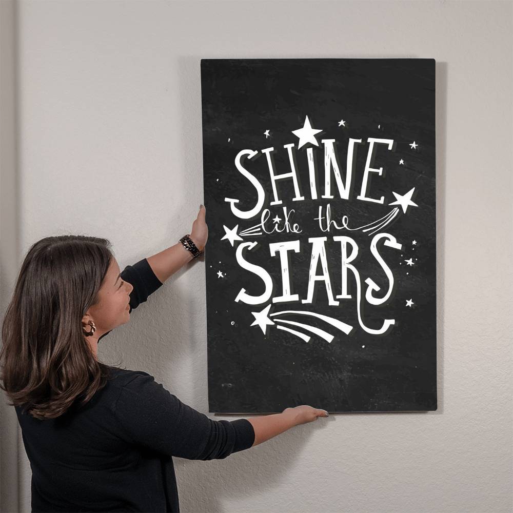 High Gloss Metal Art Print - Shine Like The Stars