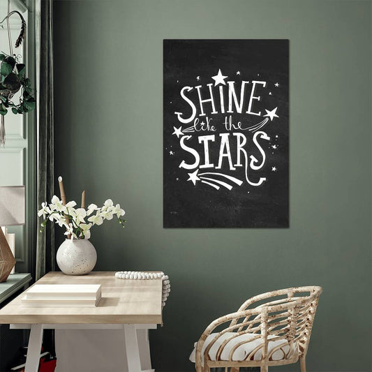 High Gloss Metal Art Print - Shine Like The Stars