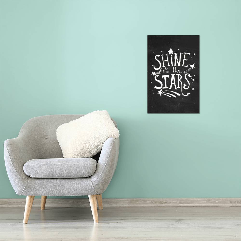 High Gloss Metal Art Print - Shine Like The Stars