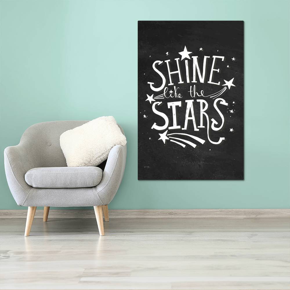 High Gloss Metal Art Print - Shine Like The Stars