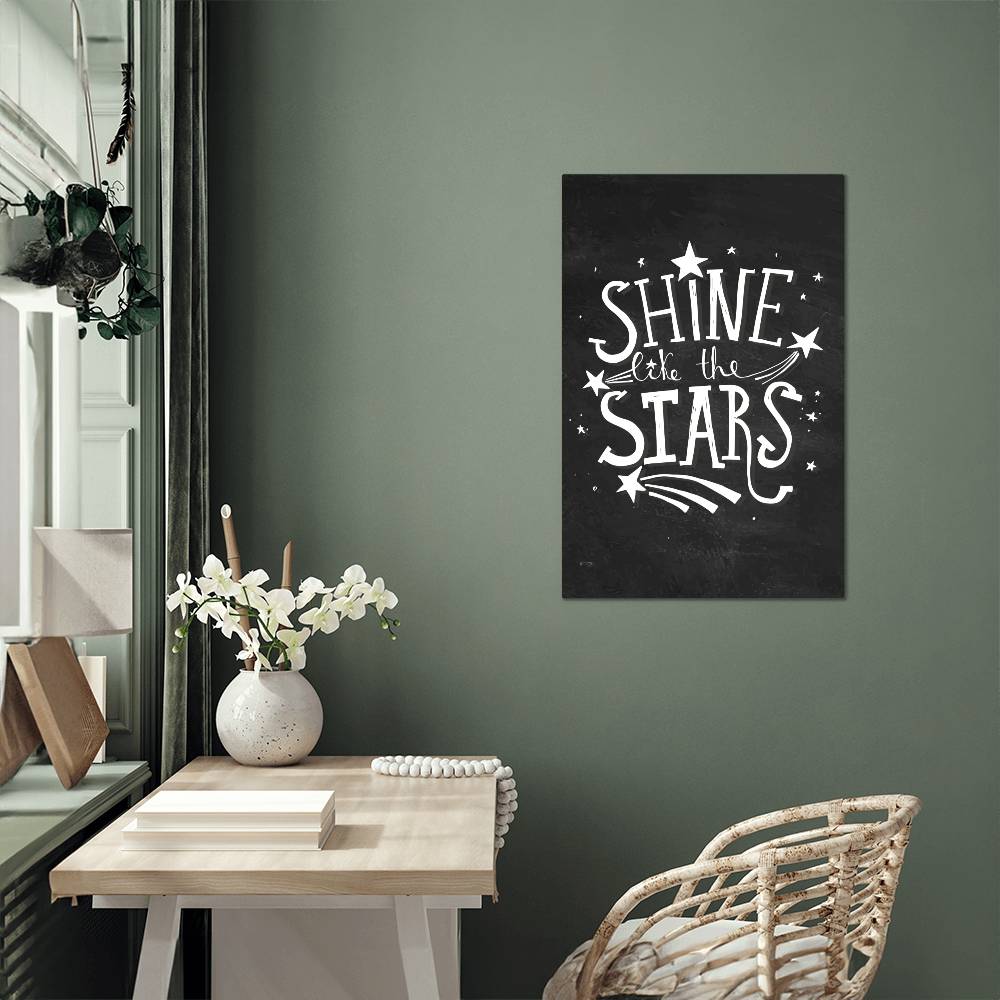 High Gloss Metal Art Print - Shine Like The Stars