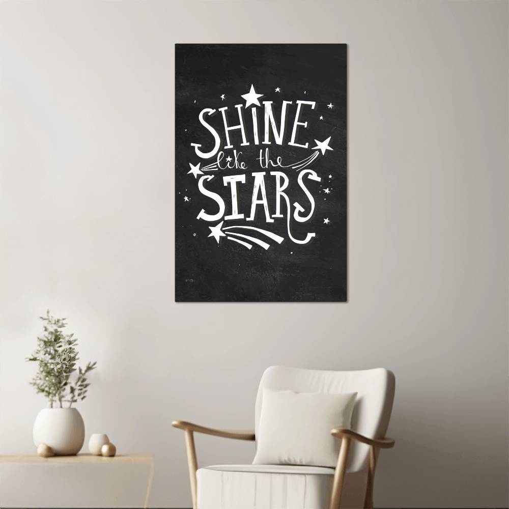 High Gloss Metal Art Print - Shine Like The Stars