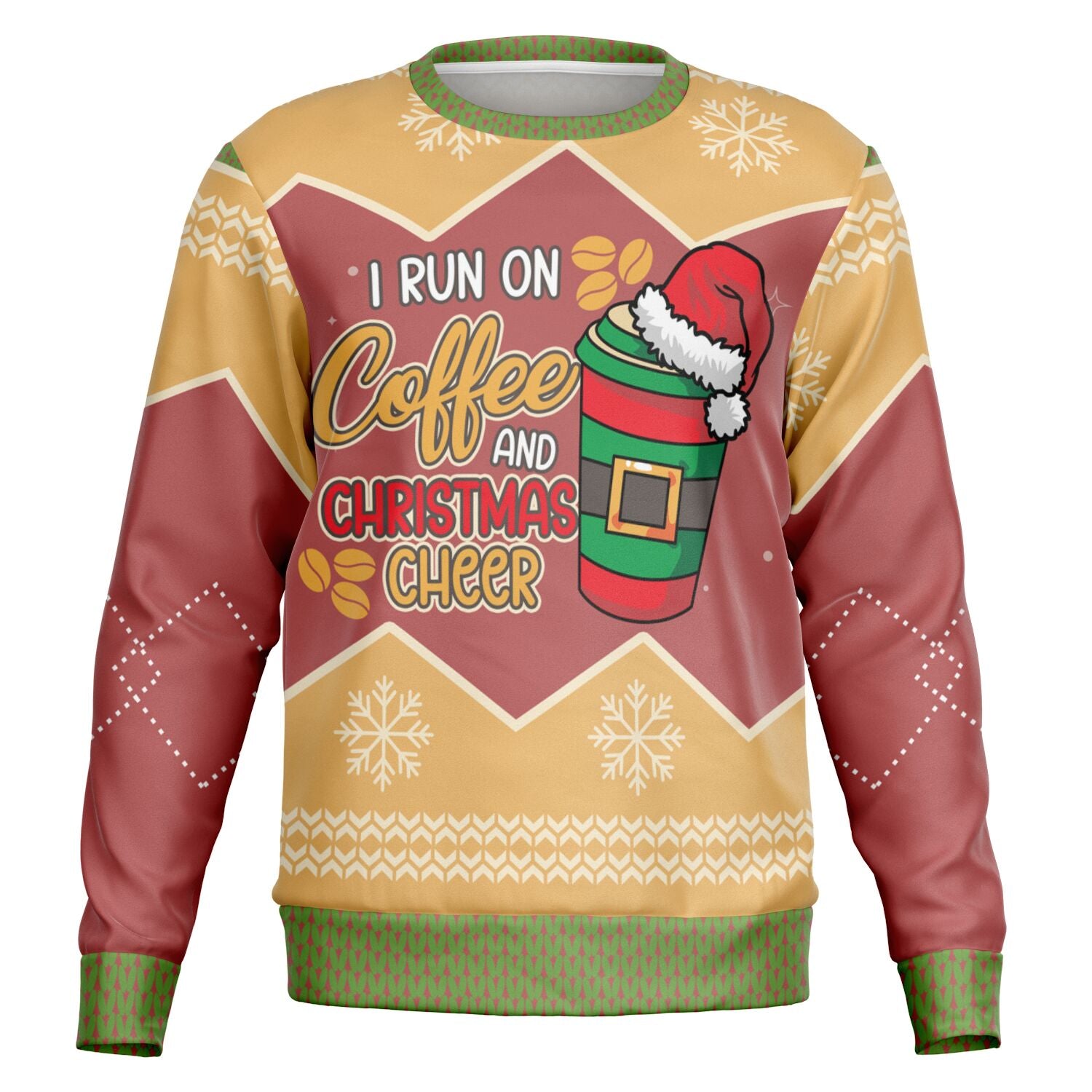 I Run on Coffee and Christmas Sweatshirt