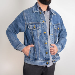 I just want to drink beer and fish all day - Men's DTG Denim Jacket