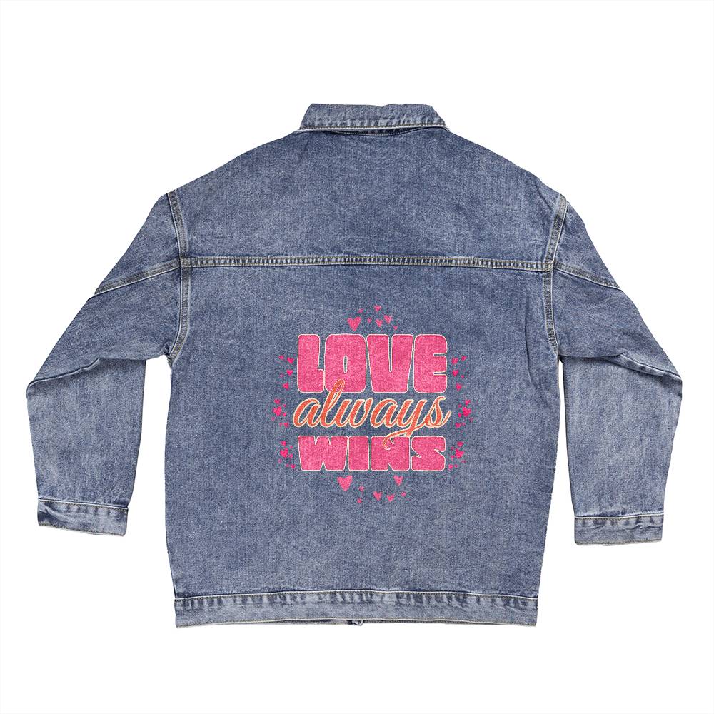 Love Always Wins - Women's DTG Denim Jacket