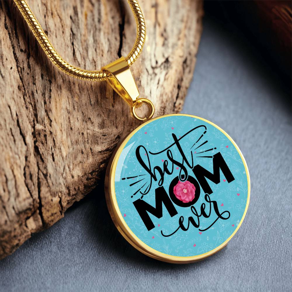 Luxury Graphic Circle Necklace - Best Mom