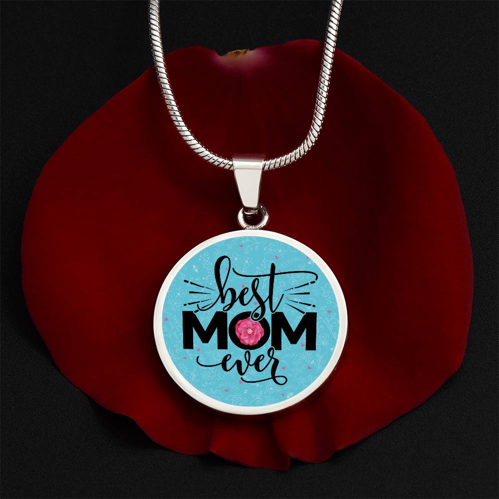 Luxury Graphic Circle Necklace - Best Mom