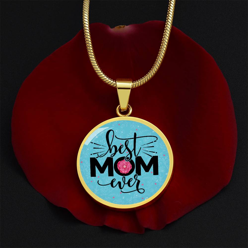 Luxury Graphic Circle Necklace - Best Mom