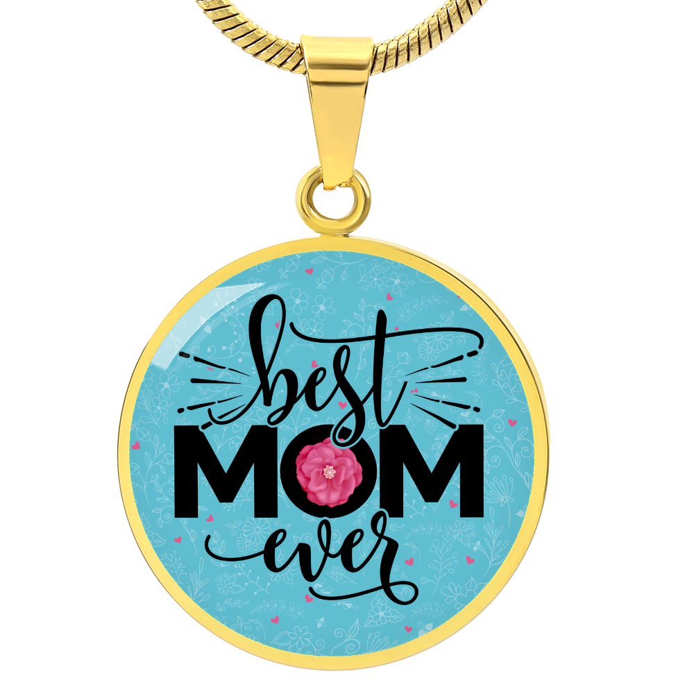 Luxury Graphic Circle Necklace - Best Mom