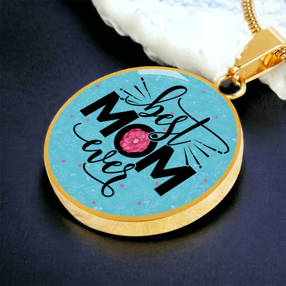 Luxury Graphic Circle Necklace - Best Mom