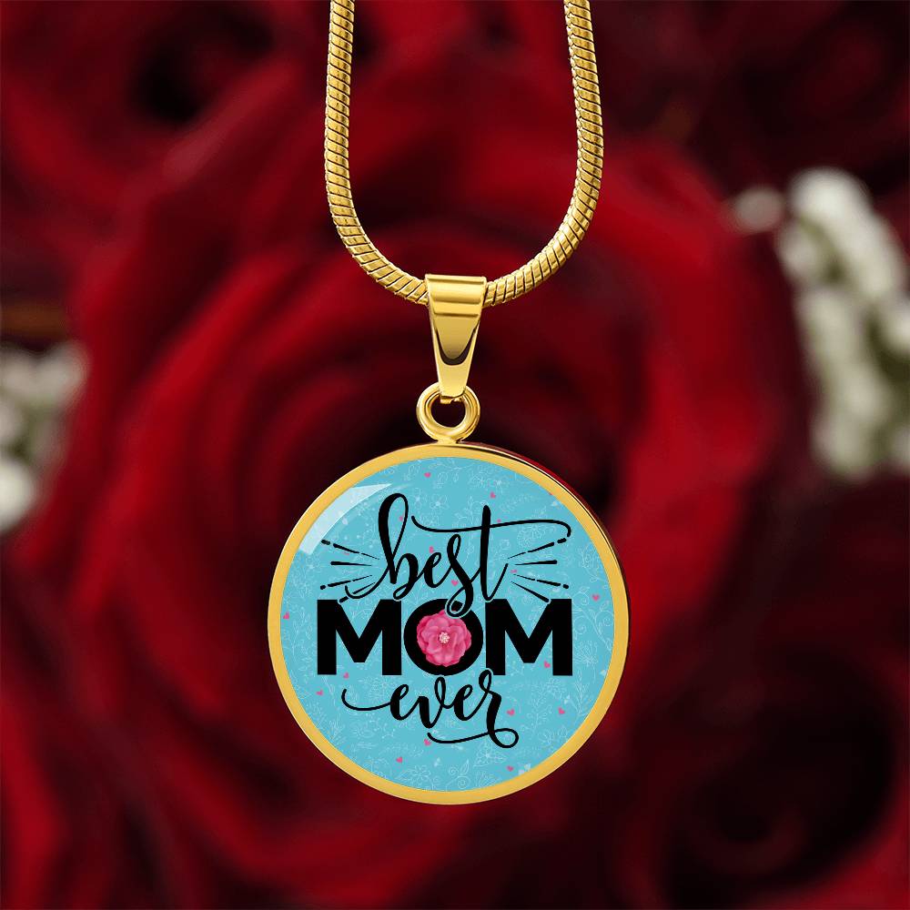 Luxury Graphic Circle Necklace - Best Mom