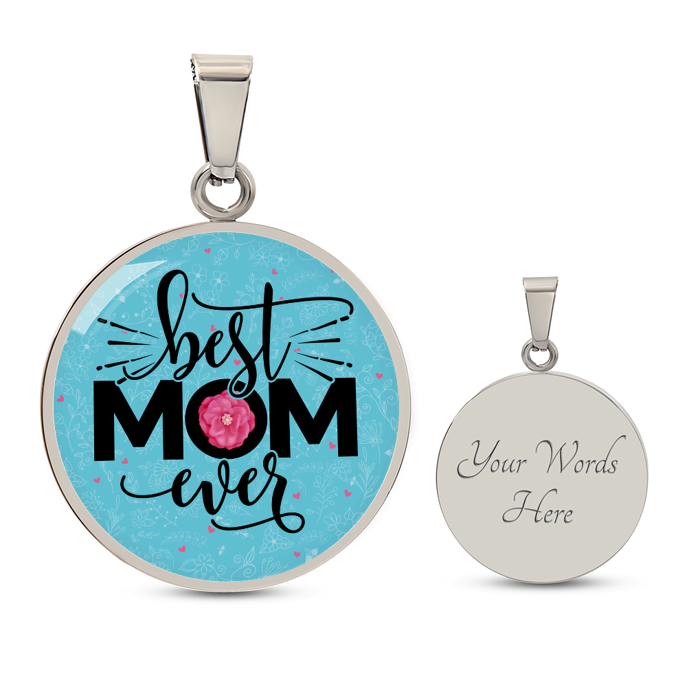 Luxury Graphic Circle Necklace - Best Mom