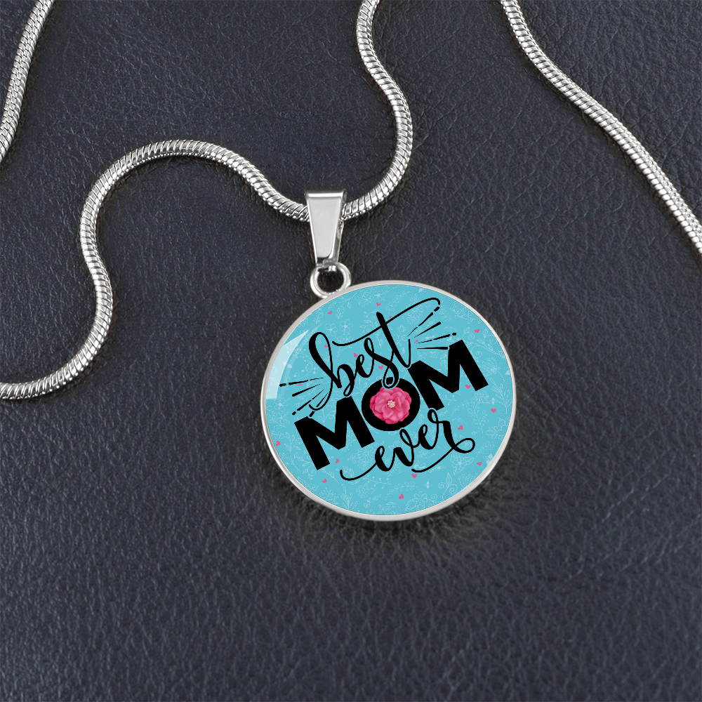 Luxury Graphic Circle Necklace - Best Mom