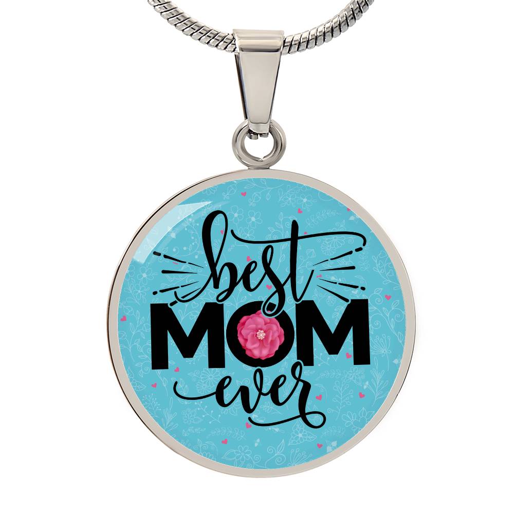 Luxury Graphic Circle Necklace - Best Mom