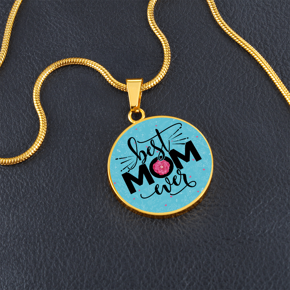 Luxury Graphic Circle Necklace - Best Mom