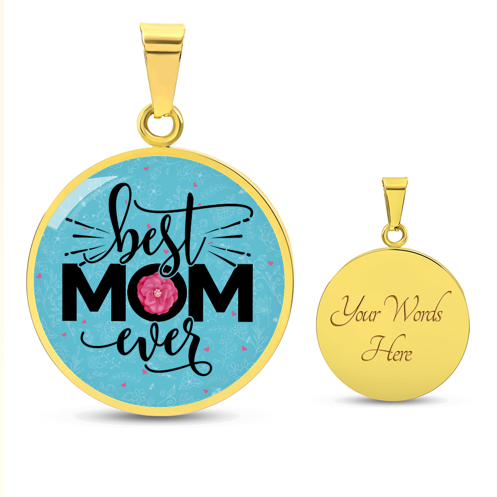 Luxury Graphic Circle Necklace - Best Mom