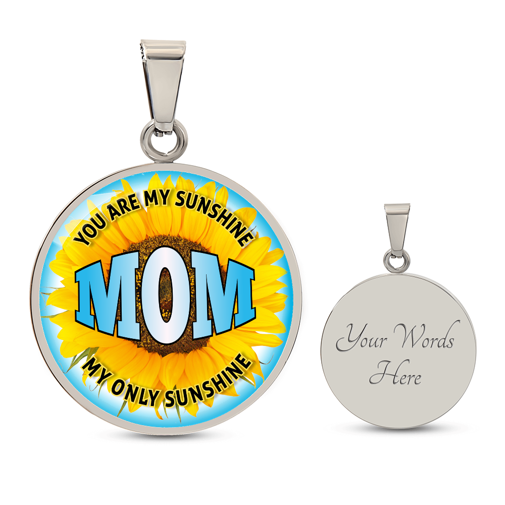 Luxury Graphic Circle Necklace - Mom