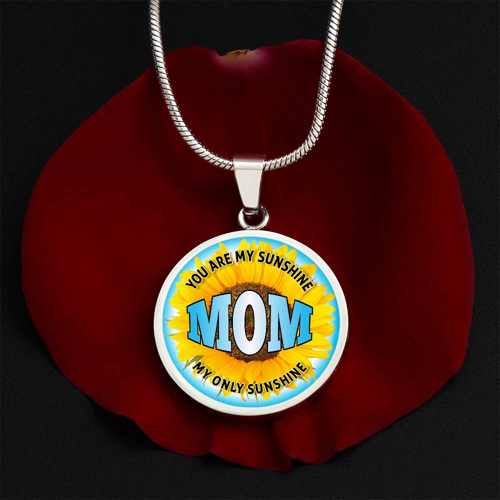 Luxury Graphic Circle Necklace - Mom