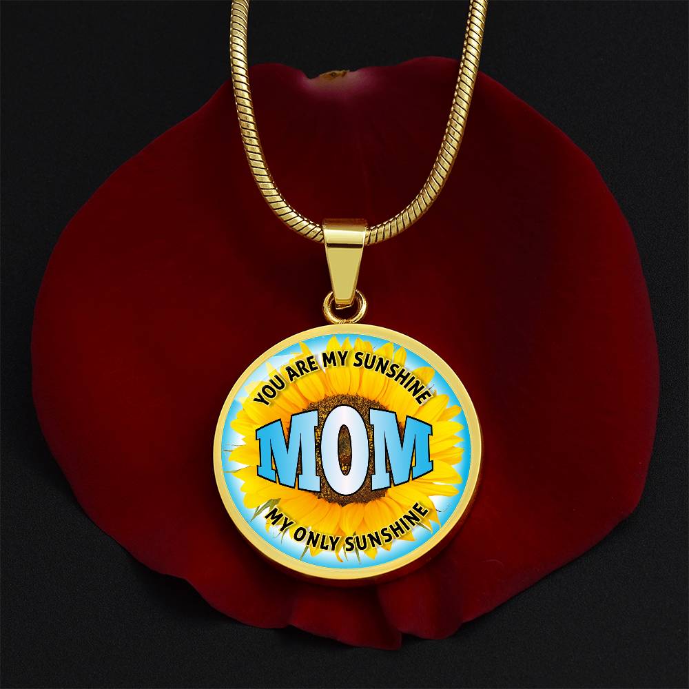 Luxury Graphic Circle Necklace - Mom