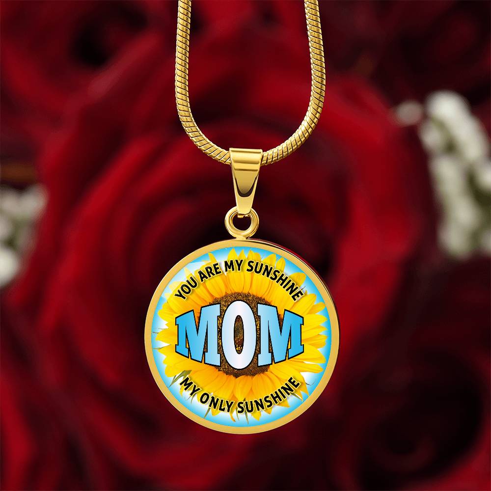 Luxury Graphic Circle Necklace - Mom