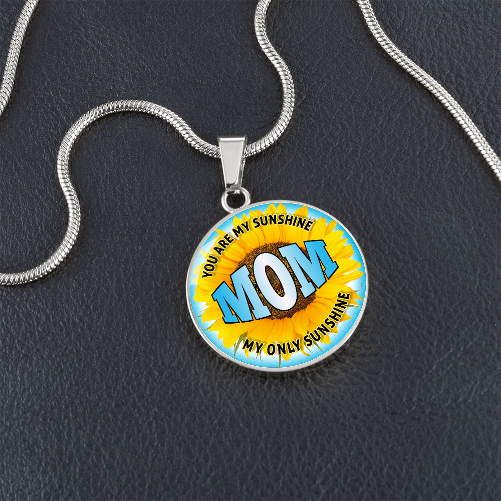 Luxury Graphic Circle Necklace - Mom