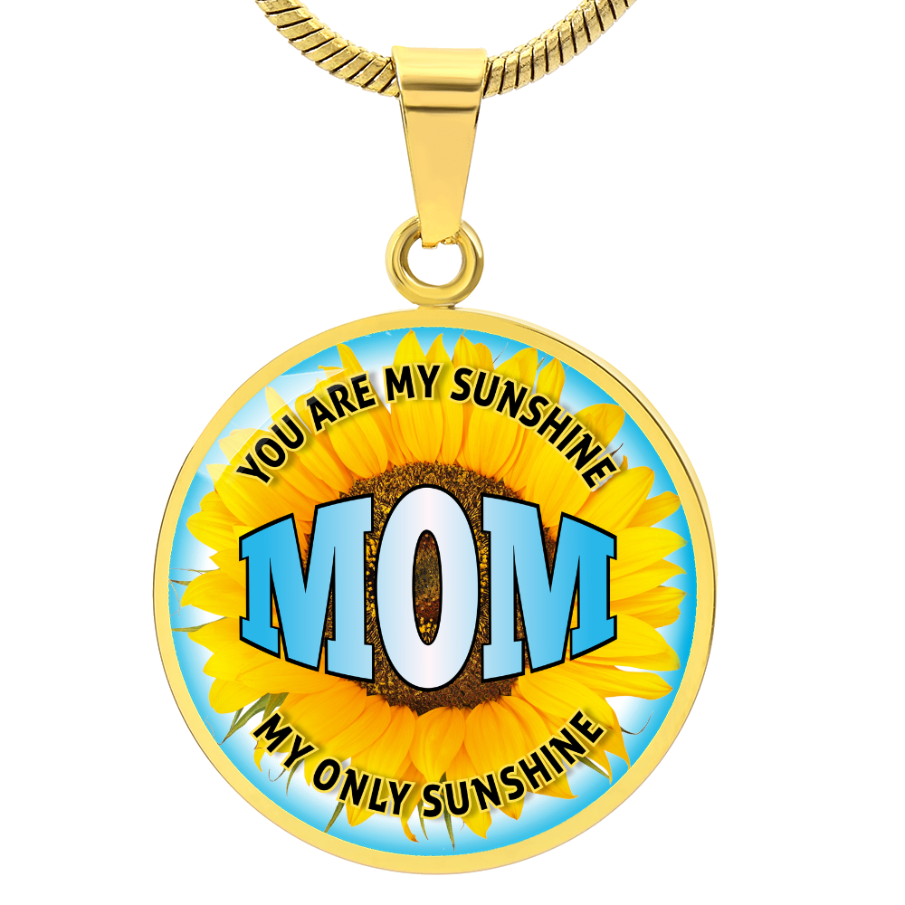 Luxury Graphic Circle Necklace - Mom