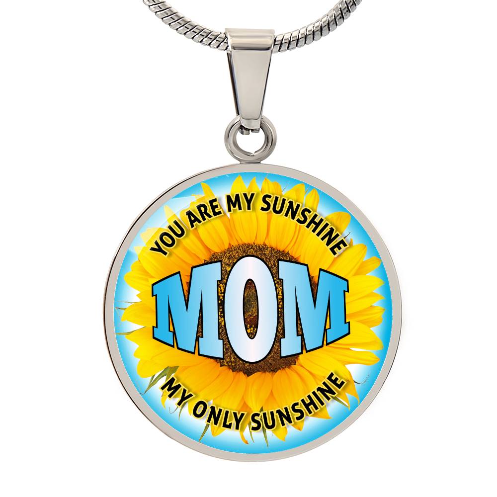 Luxury Graphic Circle Necklace - Mom