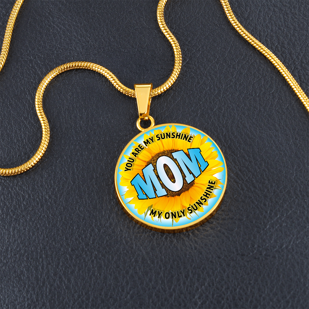 Luxury Graphic Circle Necklace - Mom