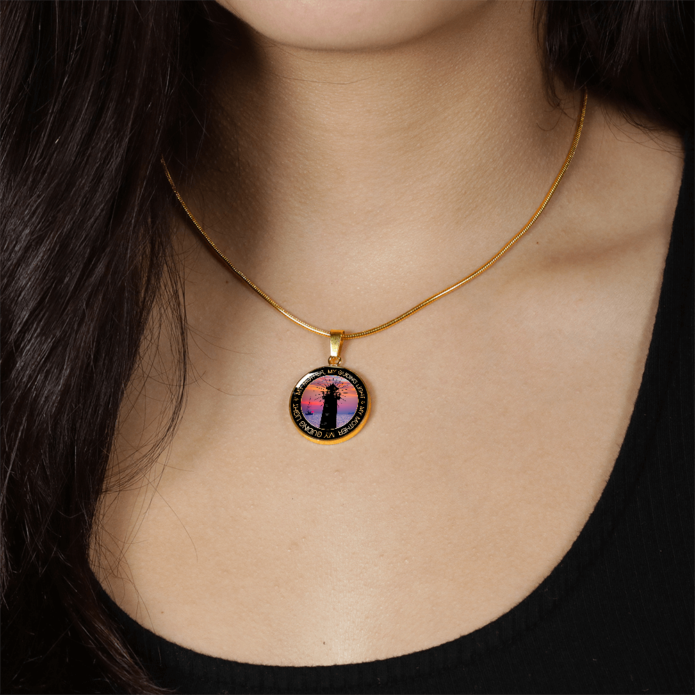 Luxury Graphic Circle Necklace - My Mother