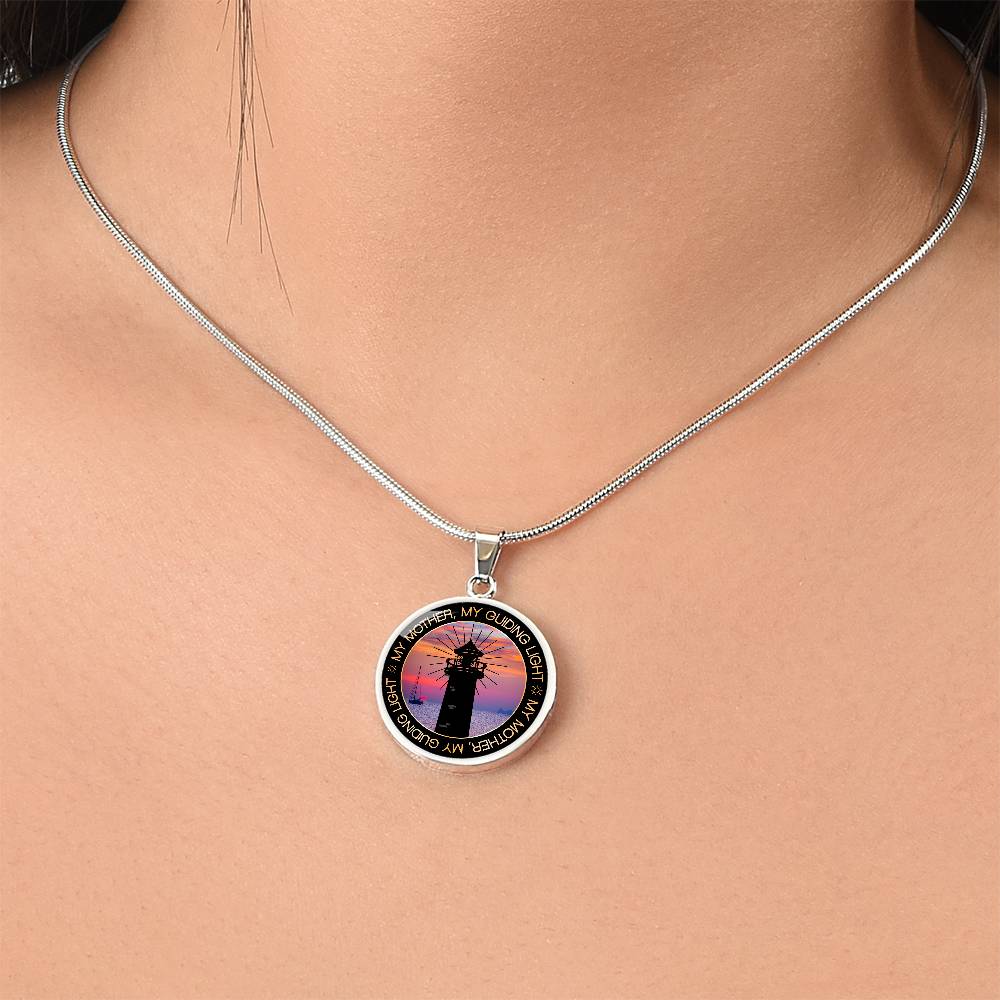 Luxury Graphic Circle Necklace - My Mother