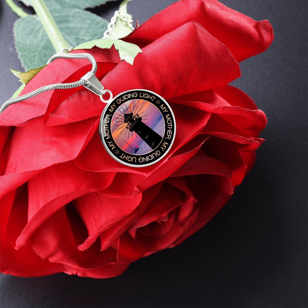Luxury Graphic Circle Necklace - My Mother
